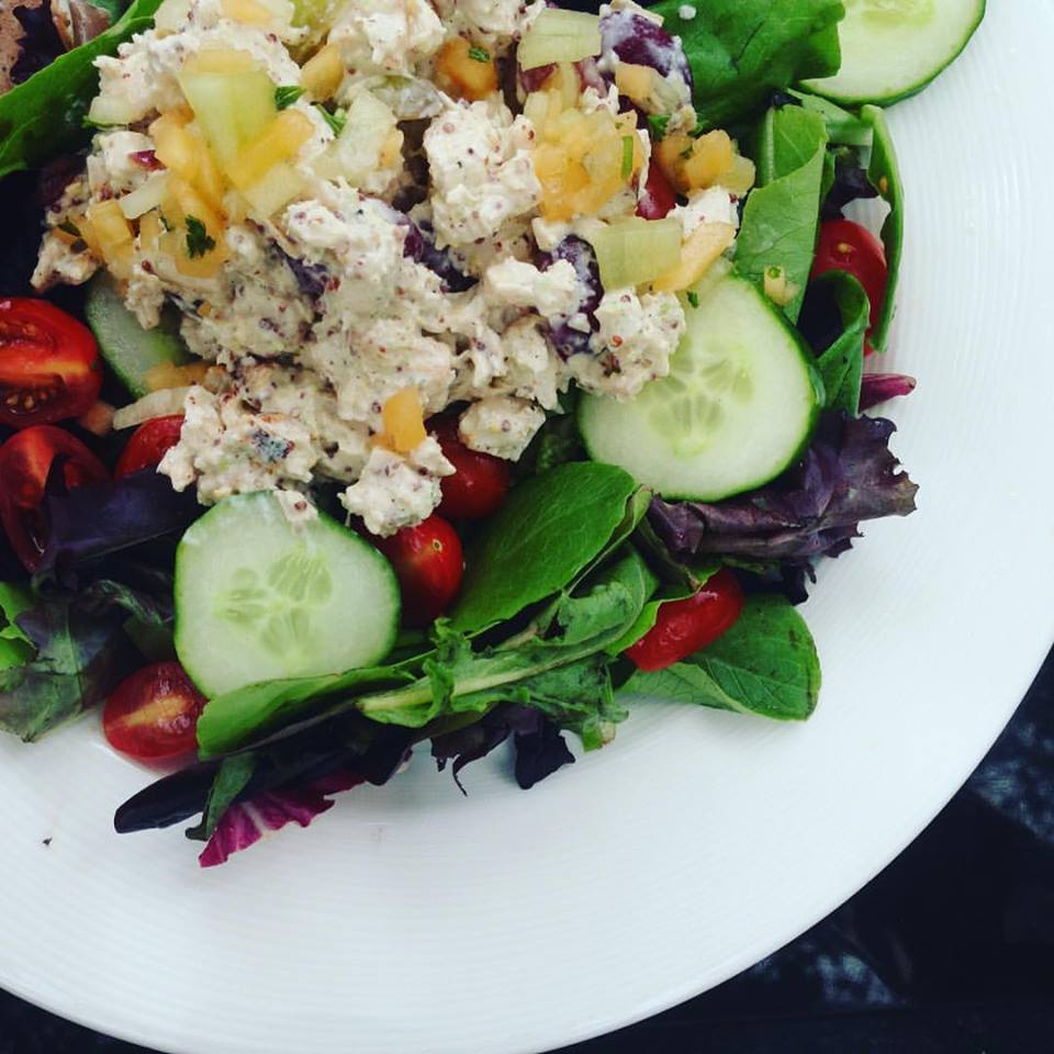 Mum had the chicken salad... salad...