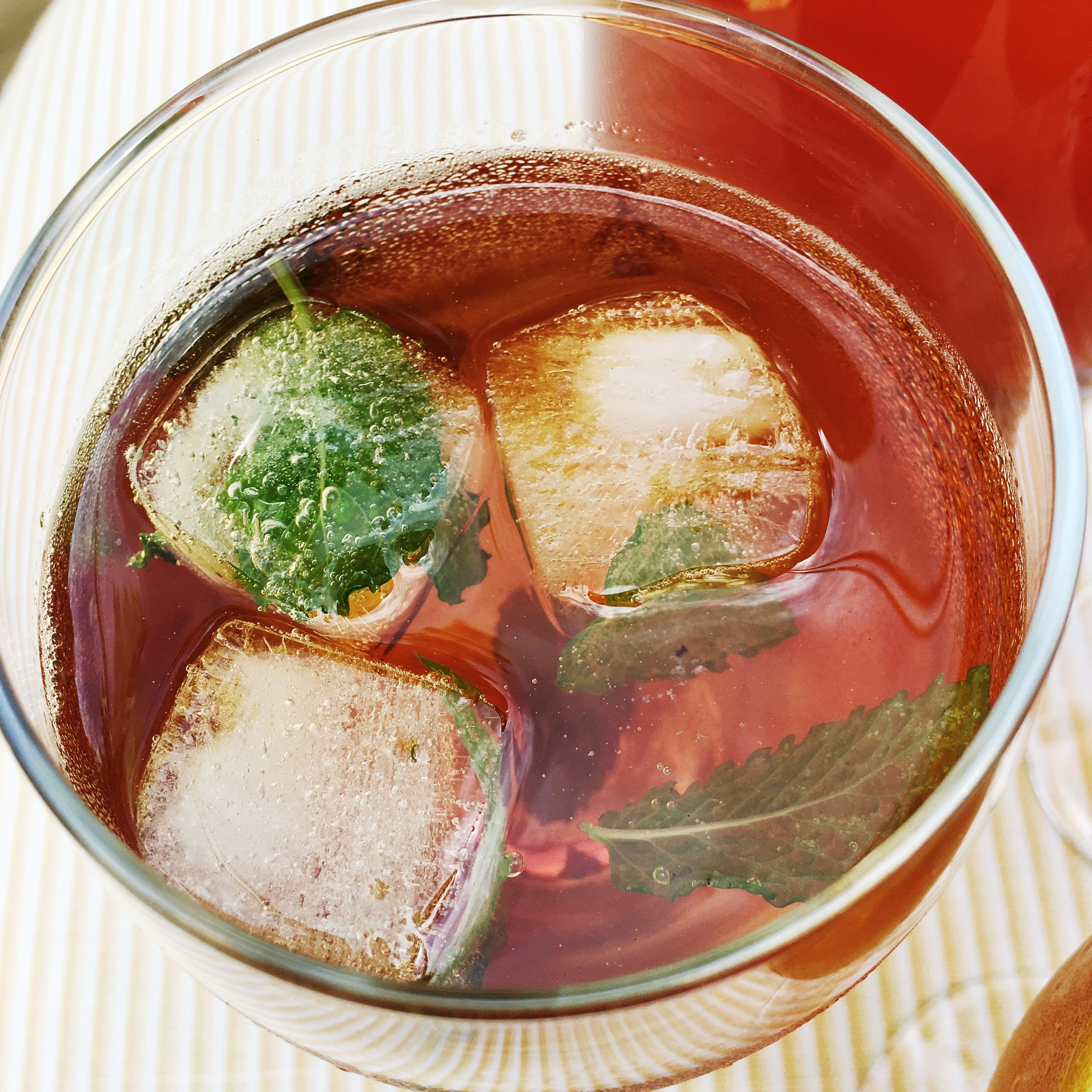 We also brewed some fresh iced tea.